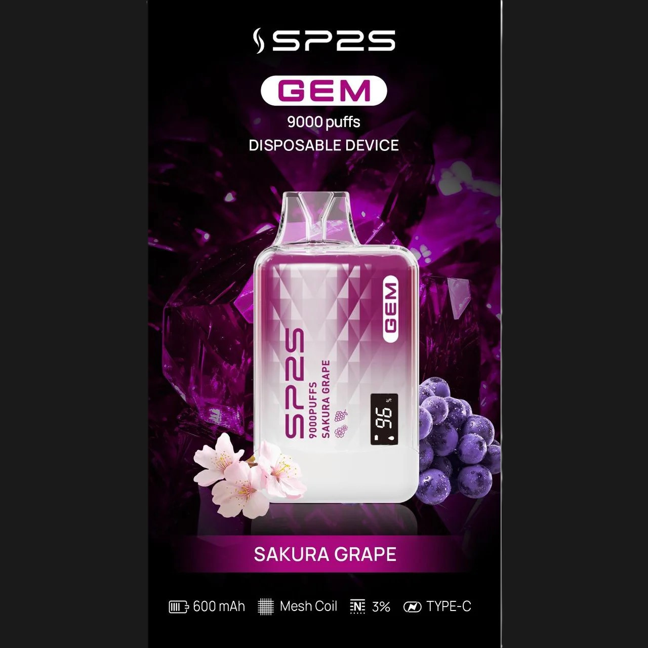 SP2S思博瑞 拋棄式9000口