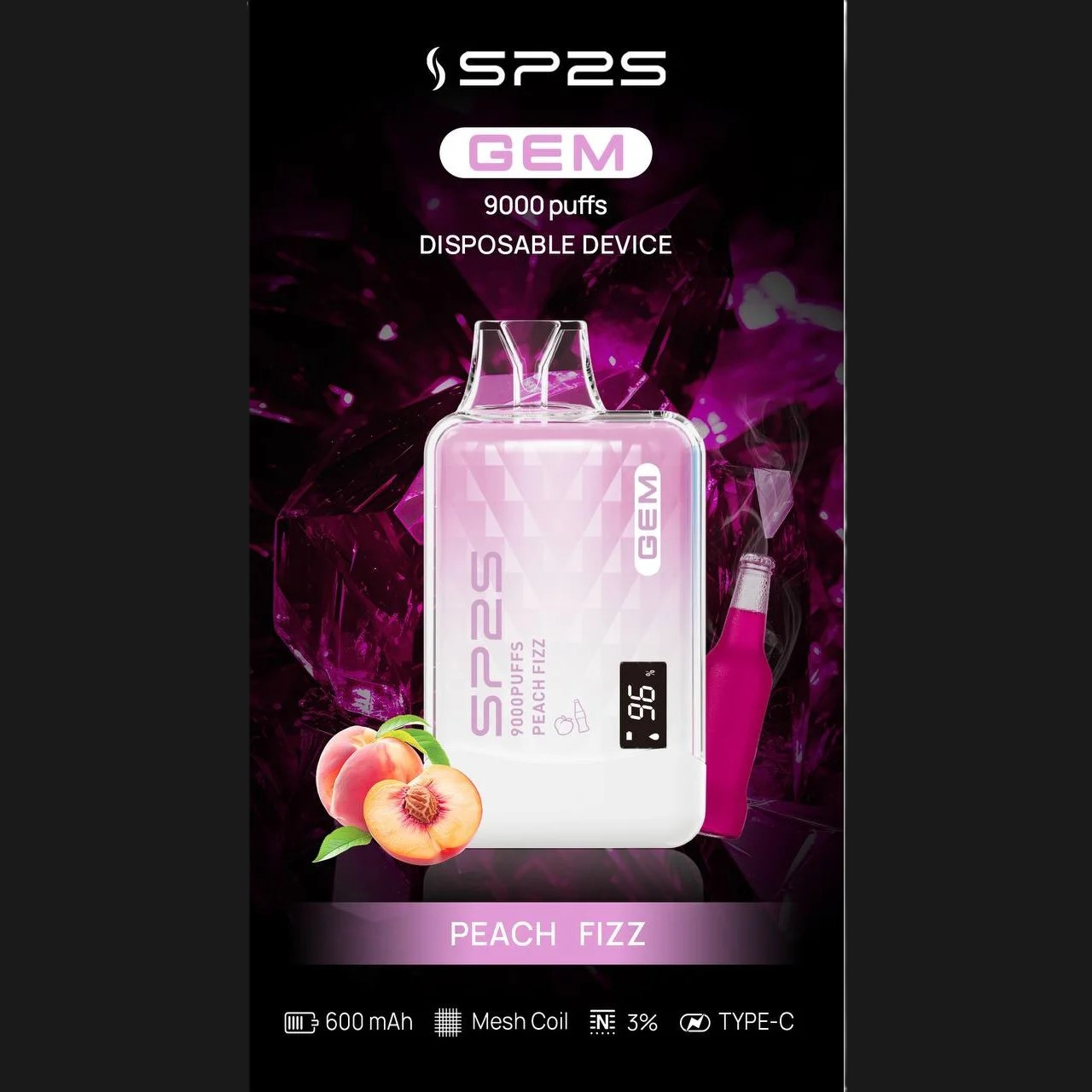 SP2S思博瑞 拋棄式9000口